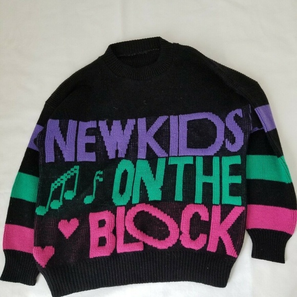 New Kids On The Block Sweater 1990 Rock Express - Picture 6 of 8